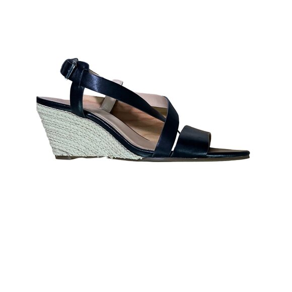 Cole Haan Coke Hahn‎ Wedge Sandals Black Size 8B - Picture 4 of 8